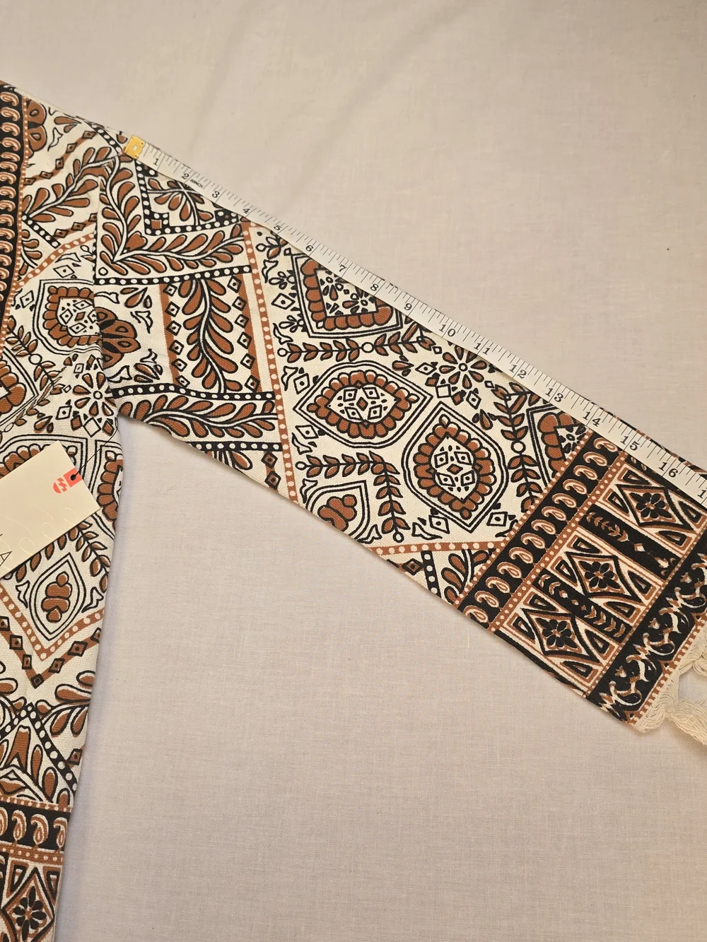 Billabong Brown and Cream Boho Tassel Knit Cardigan